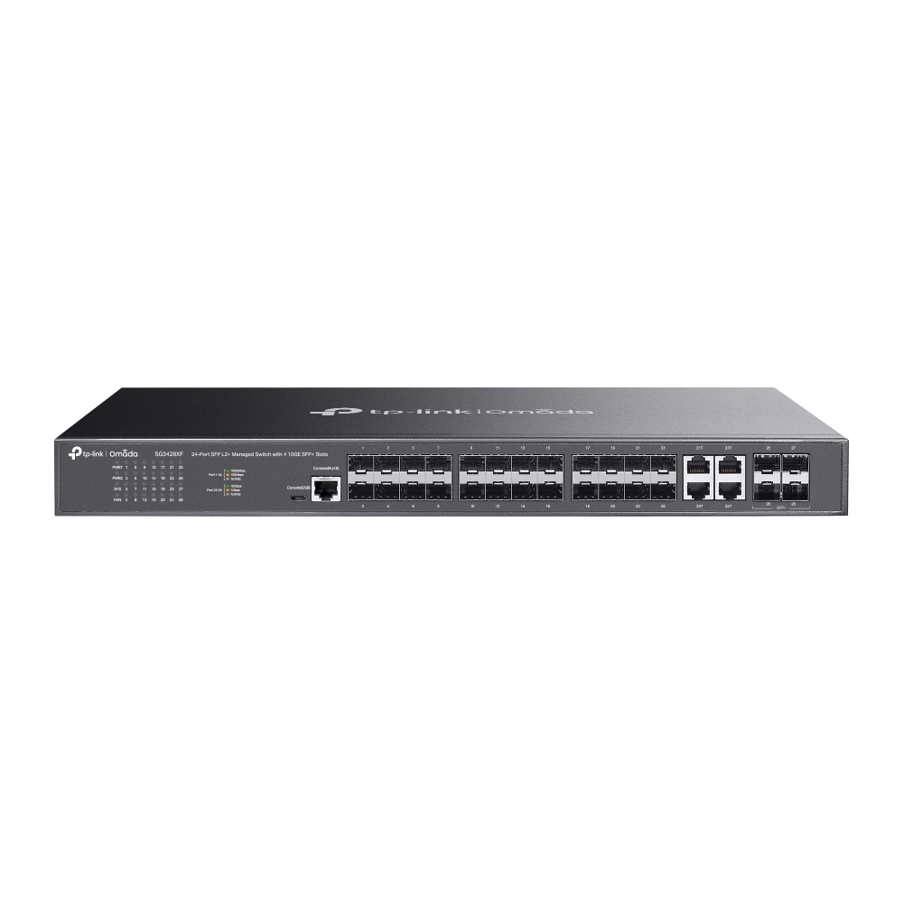 TP Link SG3428XF Omada 24-Port SFP L2+ Managed Switch with 4-Port SFP+