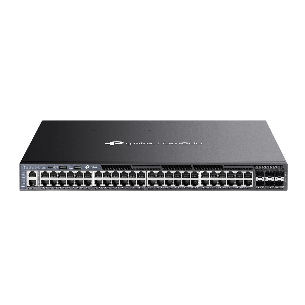 TP Link SG6654X Omada 48-Port Gigabit Stackable L3 Managed PoE+ Switch with
