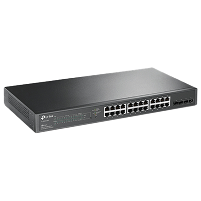 TP Link SL2428P JetStream 24-Port 10/100Mbps Smart Switch with 24-Port PoE+