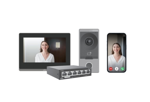 UNV UV-KIT/201S/372S/NSW2020 Intercom Door Station Kit with PoE Switch